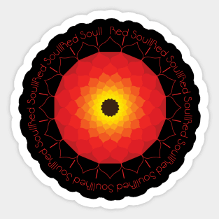 Red Soul Mandala Sticker